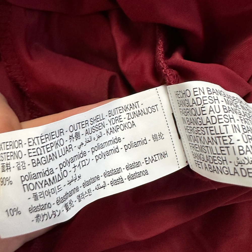 NWT ZARA LONG GODET DRESS - Dark red - Picture 11 of 12